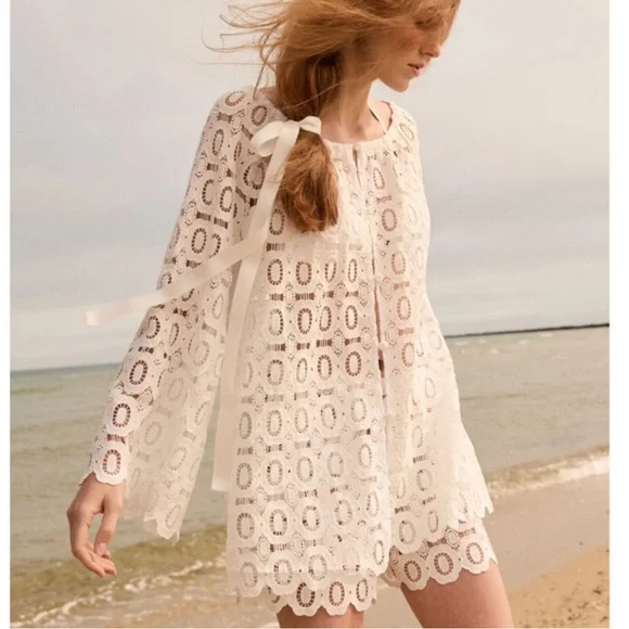 ISO Hill House Enella Tunic Lace Long-Sleeve M or L - Picture 1 of 1